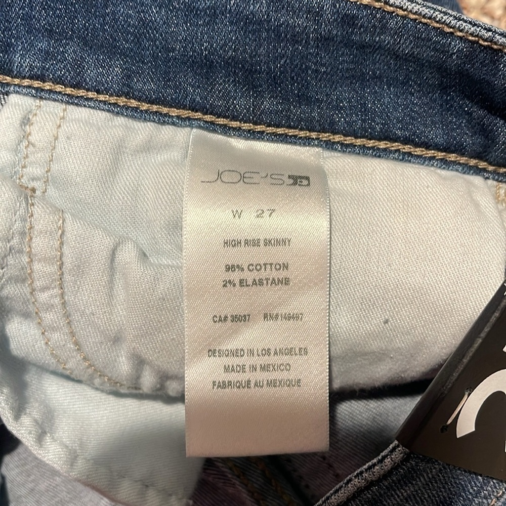 JOE’s HIGH RISE SKINNY JEANS size 27 NWT - Picture 10 of 11